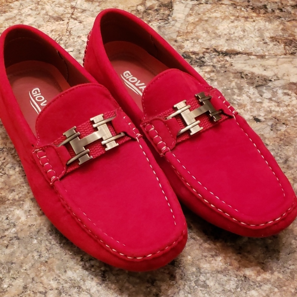 Giovanni Red slip-on Loafers
